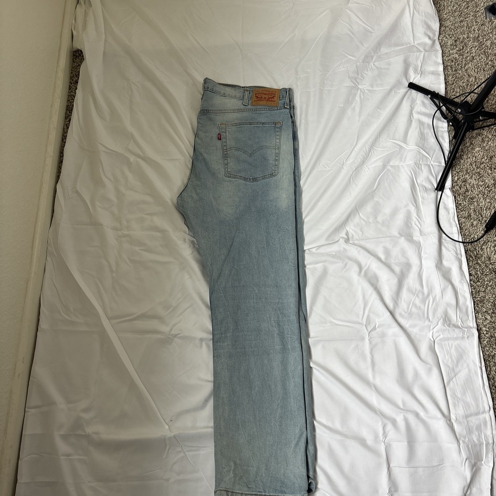 Levis 513 Jeans Mens 38x30 Blue‎ Slim Straight Leg Medium Wash Denim Pants